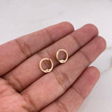 Candongas Rose 0.55gr / 0.9cm / Lisas Oro Rosa 18K #