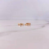 Candongas Rose 0.55gr / 0.9cm / Lisas Oro Rosa 18K #