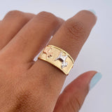 Dog Ring 1.7gr / Size 6 1/4 / 18K Gold &
