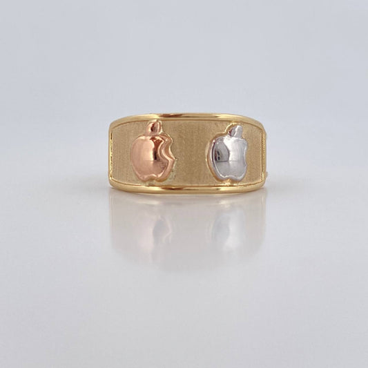 Apple Ring 1.8g / T8 1/2 Three Golds 18K