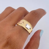 Anillo Elefante 1.85gr / T8 1/2 / Oro 18K $