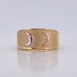 Moon Ring 1.5gr / Size 8 1/2 / 18K Gold $