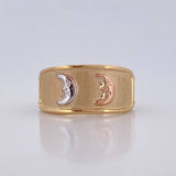 Moon Ring 1.5gr / Size 8 1/2 / 18K Gold $