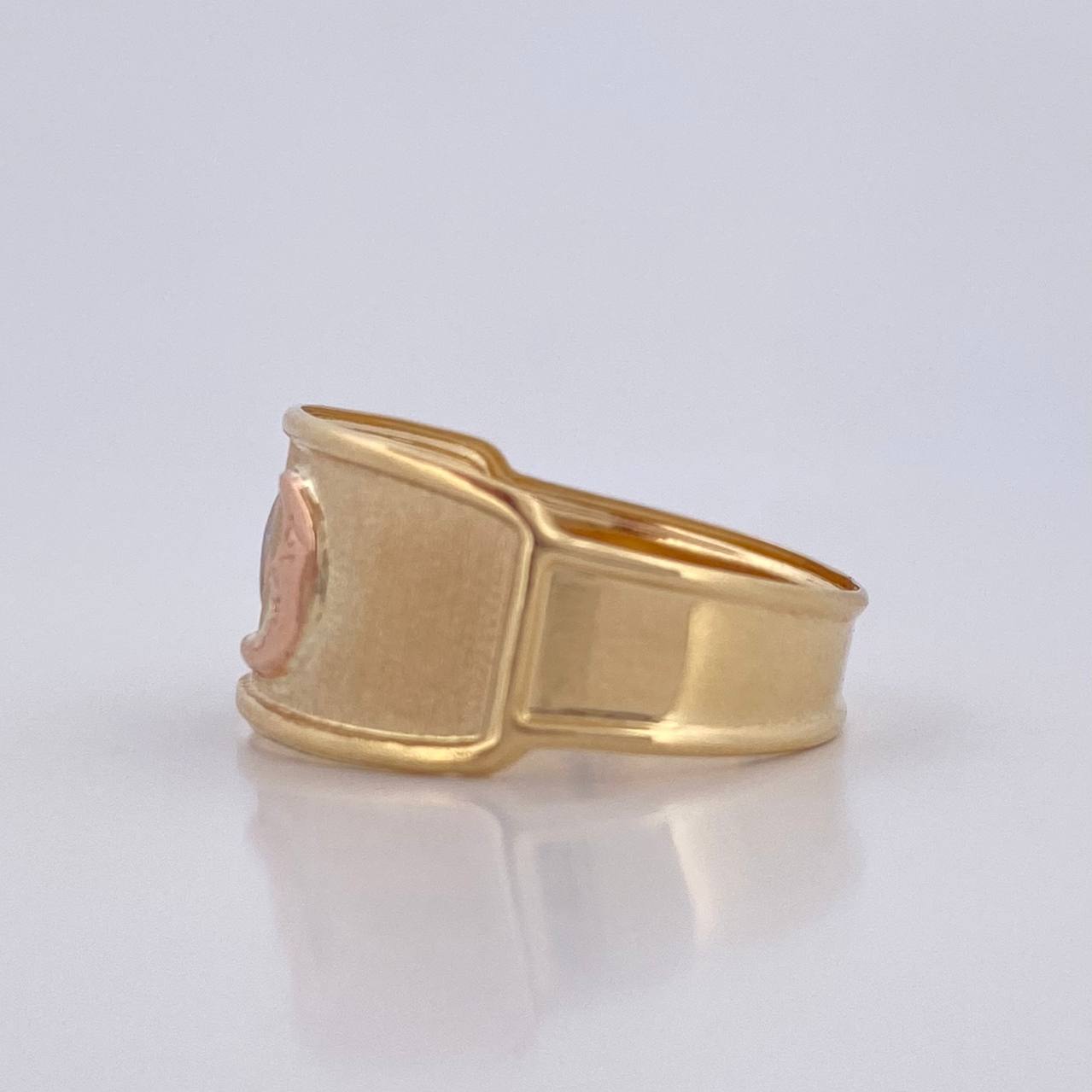 Moon Ring 1.45gr / Size 6 1/4 / 18K Gold &