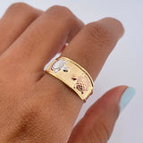 Turtle Ring 1.8gr / Size 8 3/4 / 18K Gold &