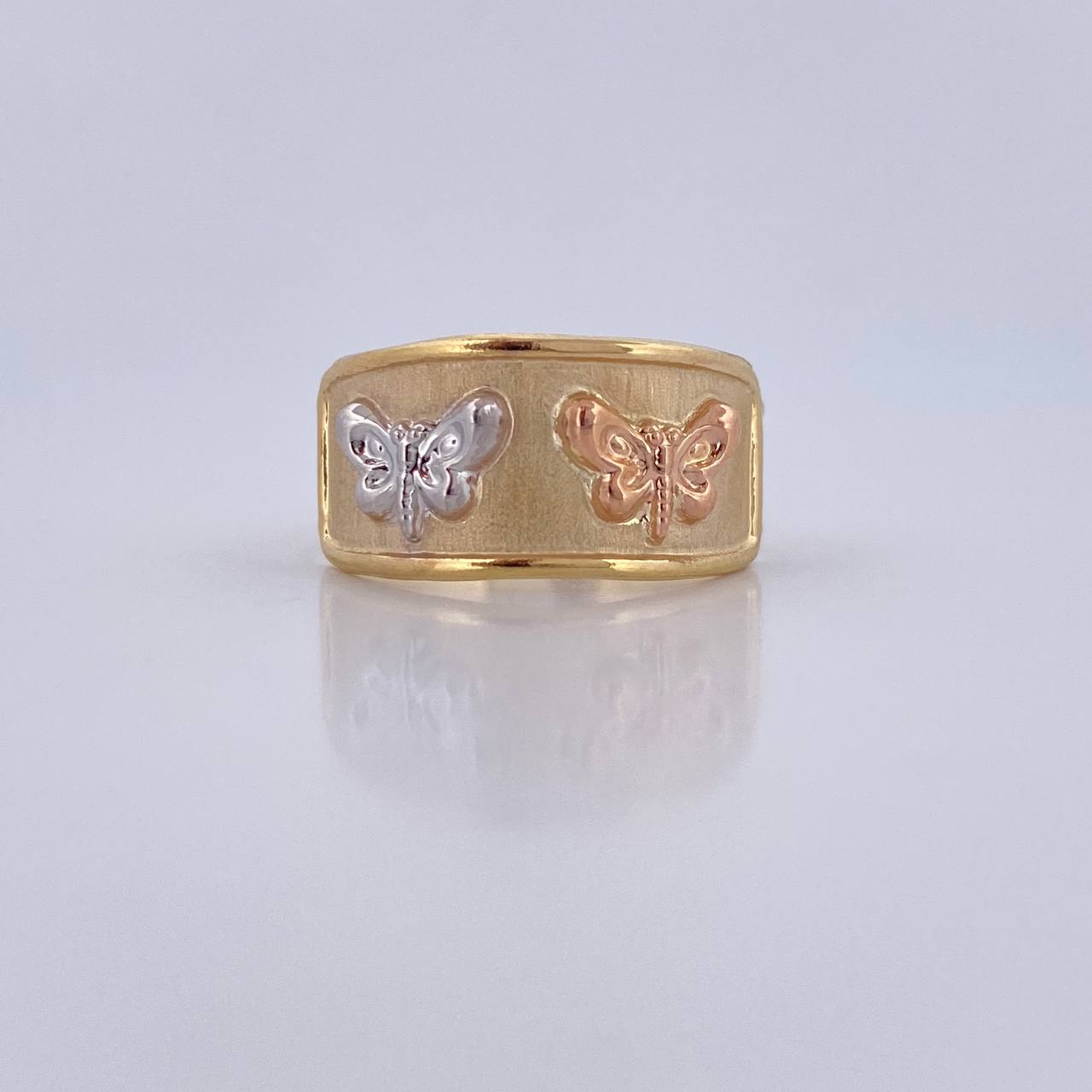 Butterfly Ring 1.7gr / Size 6 3/4 / 18K Gold &