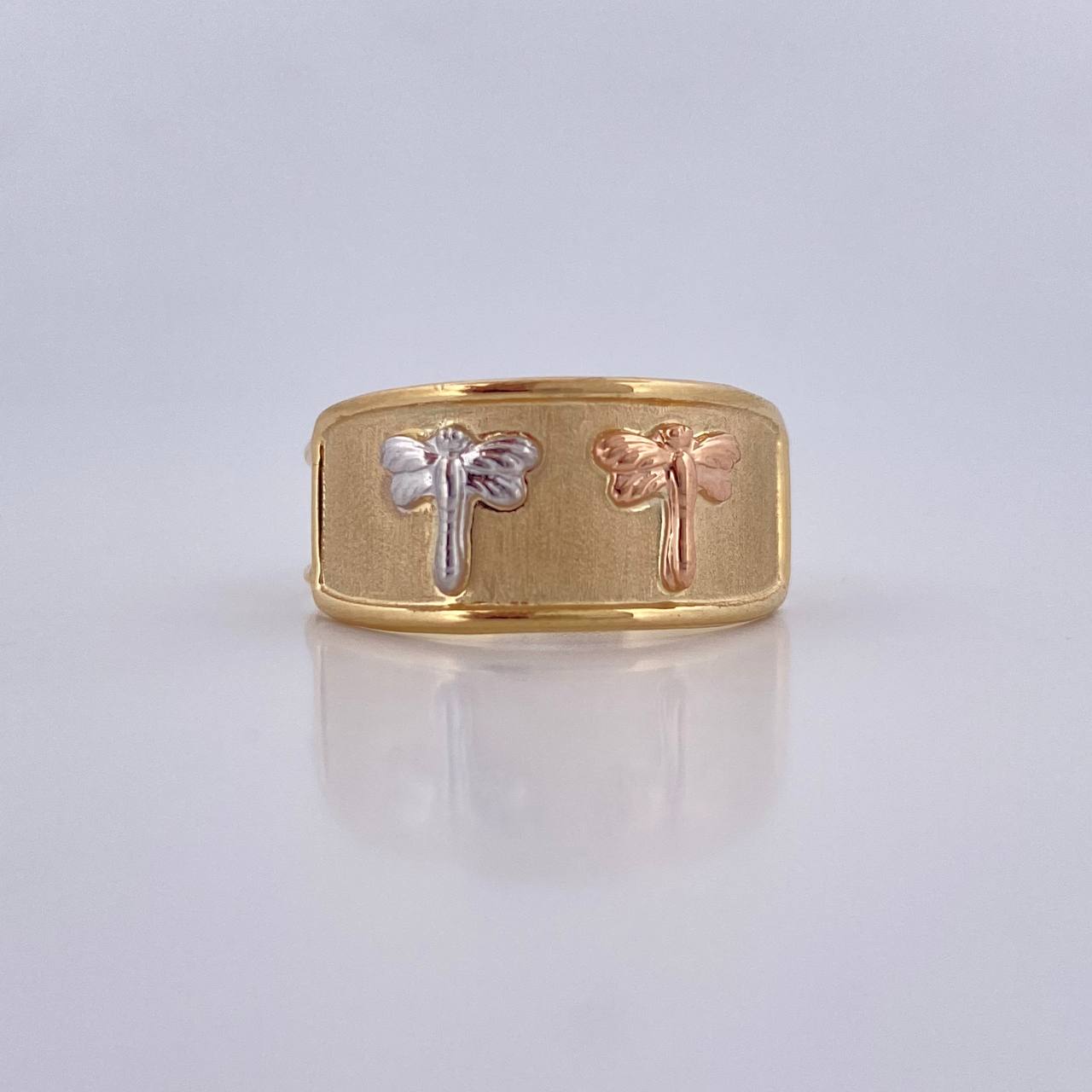 Dragonfly Ring 1.65gr / Size 8 / 18K Gold &