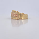 Virgin Mary Ring 1.7g / Size 8 1/2 Three Golds 18K