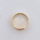 Virgin Mary Ring 1.7g / Size 8 1/2 Three Golds 18K