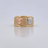 Heart Ring 15s 1.7gr / Size 6 3/4 / 18K Gold $