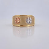 Ring Clover 1.7gr / Size 8 1/4 / 18K Gold $