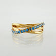 Anillo Carril Enlazado 1.65gr / T6 3/4 / Oro Amarillo 18K ©