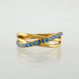 Anillo Carril Enlazado 1.65gr / T6 3/4 / Oro Amarillo 18K ©