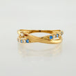 Anillo Carriles Cruzados 1.65gr / T6 1/2 / Oro Amarillo 18K ©