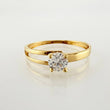 Anillo Solitario Carril Hueco 1gr / T5 1/2 / Oro Amarillo 18K ©