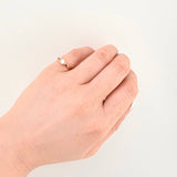 Anillo Solitario Carril Hueco 1gr / T5 1/2 / Oro Amarillo 18K ©