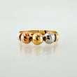 Anillo Trío Bolas 1.5gr / T8 1/2 / Tres Oros 18K