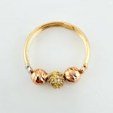 Anillo Trío Bolas 1.9gr / T8 / Tres Oros 18K