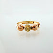 Anillo Trío Bolas 1.9gr / T8 / Tres Oros 18K