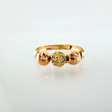 Anillo Trío Bolas 1.9gr / T8 / Tres Oros 18K