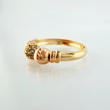 Anillo Trío Bolas 1.9gr / T8 / Tres Oros 18K