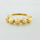 Anillo Bolas 1gr / T7 1/4 / Oro Amarillo 18K ©