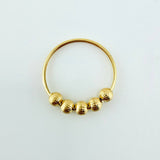 Anillo Bolas 1gr / T6 1/2 / Oro Amarillo 18K ©