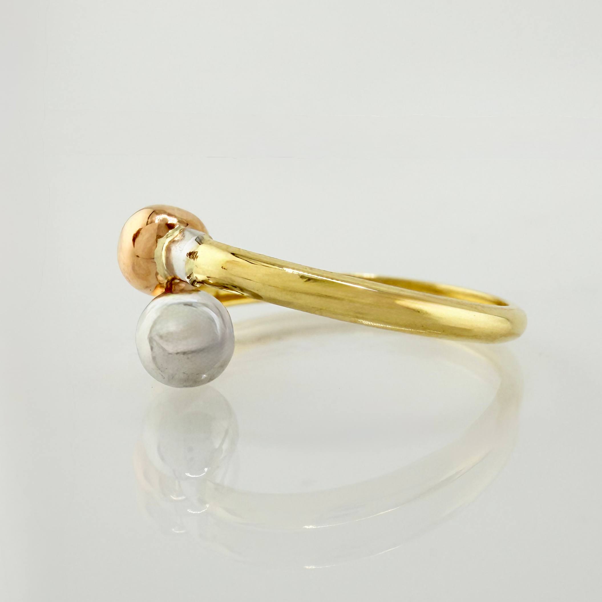 Anillo Tú Y Yo 1gr / T8 / Tres Oros 18K ©