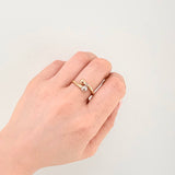 Anillo Tú Y Yo 1gr / T8 / Tres Oros 18K ©