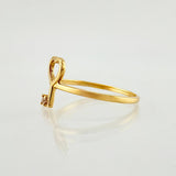 Anillo Llave Corazón 1.55gr / T8 / Oro Amarillo 18K ©