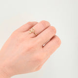 Heart Key Ring 1.45gr / T7 1/2 / 18K Yellow Gold