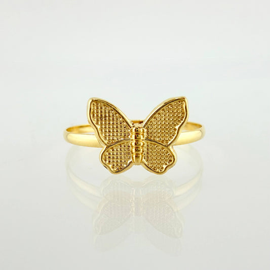 Anillo Mariposa 0.9gr / T6 3/4 / Oro Amarillo 18K ©