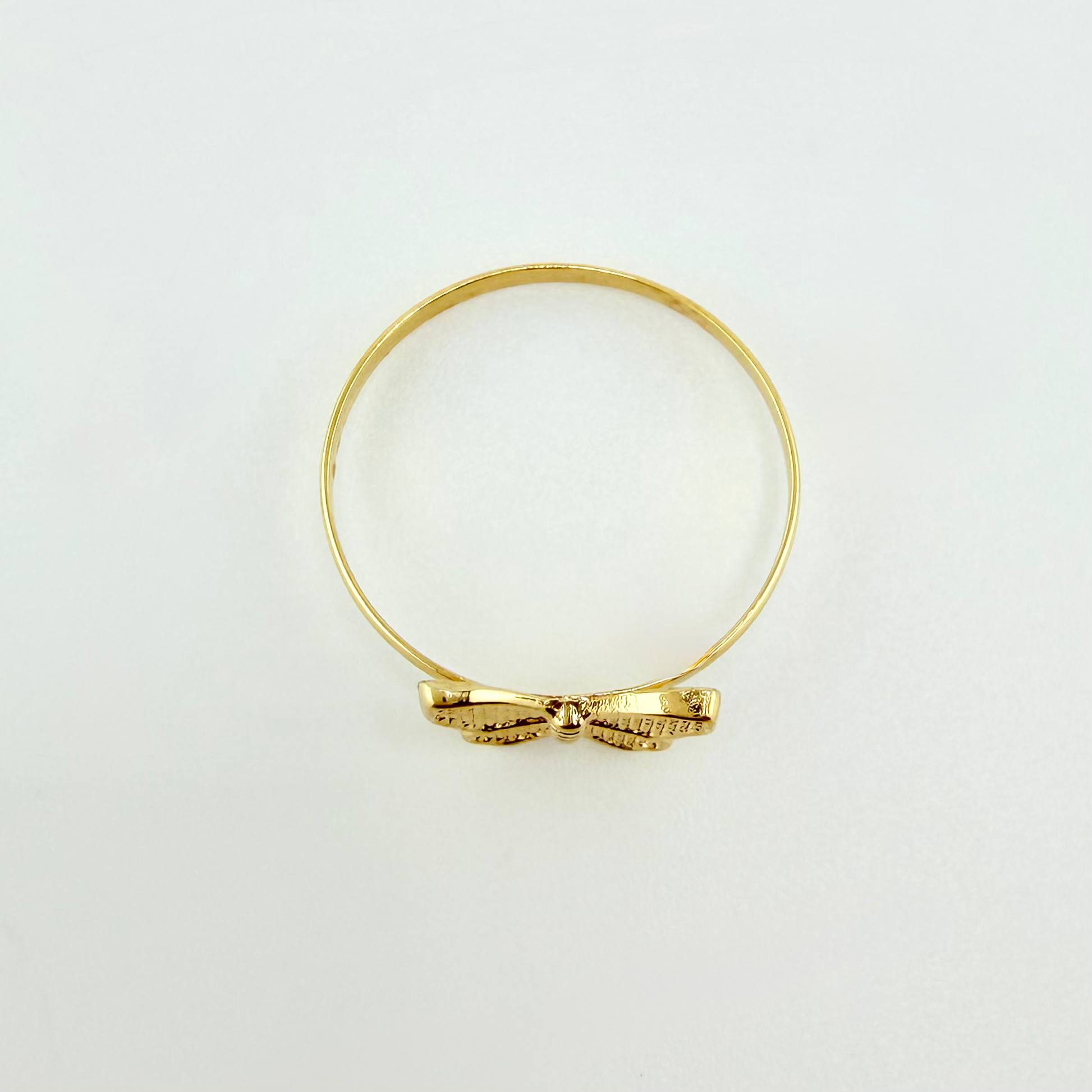 Anillo Mariposa 0.95gr / T7 3/4 / Oro Amarillo 18K ©