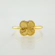 Anillo Trebol Dorado 1.05gr / T6 / Oro Amarillo Nac.Esp. 18K ©
