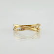 Anillo Carriles Cruzados 1.6gr / T7 1/2 / Oro Amarillo 18K