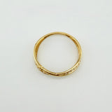 Anillo Carriles Cruzados 1.6gr / T7 1/2 / Oro Amarillo 18K
