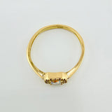 Anillo Halo Cuadrado 2.05gr / T7 3/4 / Oro Amarillo 18K ©