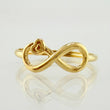 Anillo Infinito Corazón 0.6gr / T6 1/2 / Oro Amarillo 18K ©