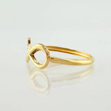 Anillo Infinito Corazón 0.6gr / T6 1/2 / Oro Amarillo 18K ©