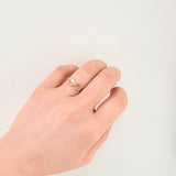 Anillo Infinito Corazón 0.6gr / T7 / Oro Amarillo 18K