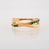 Anillo Carriles Cruzados 1.55gr / T5 3/4 / Oro Amarillo 18K ©