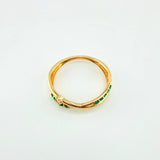 Anillo Carriles Cruzados 1.55gr / T5 3/4 / Oro Amarillo 18K ©