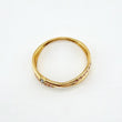 Anillo Carriles Cruzados 1.65gr / T7 3/4 / Oro Amarillo 18K ©