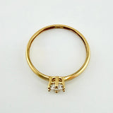 Anillo Solitario 1.15gr / T7 1/2 / Oro Amarillo 18K