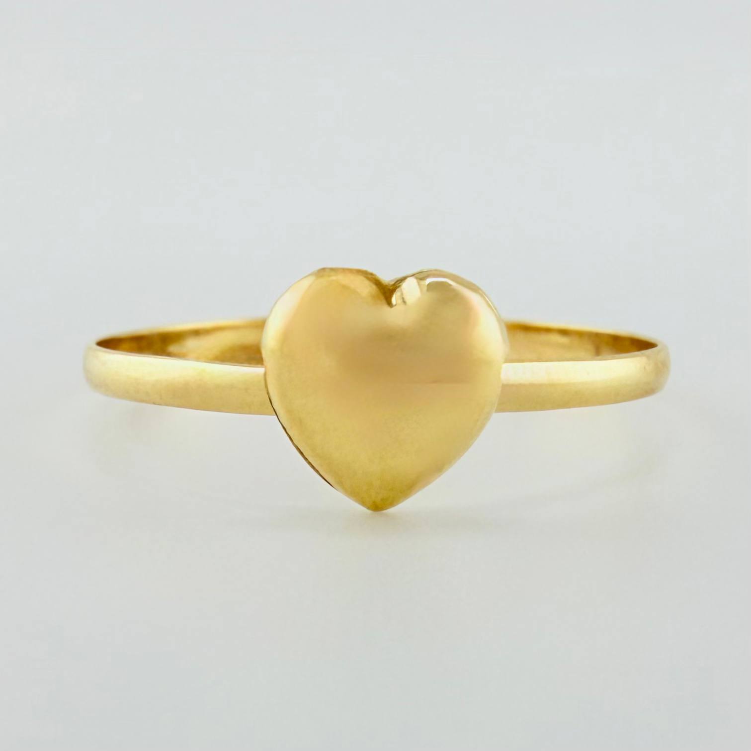 Anillo Corazón 0.7gr / T7 1/2 / Oro Amarillo 18K