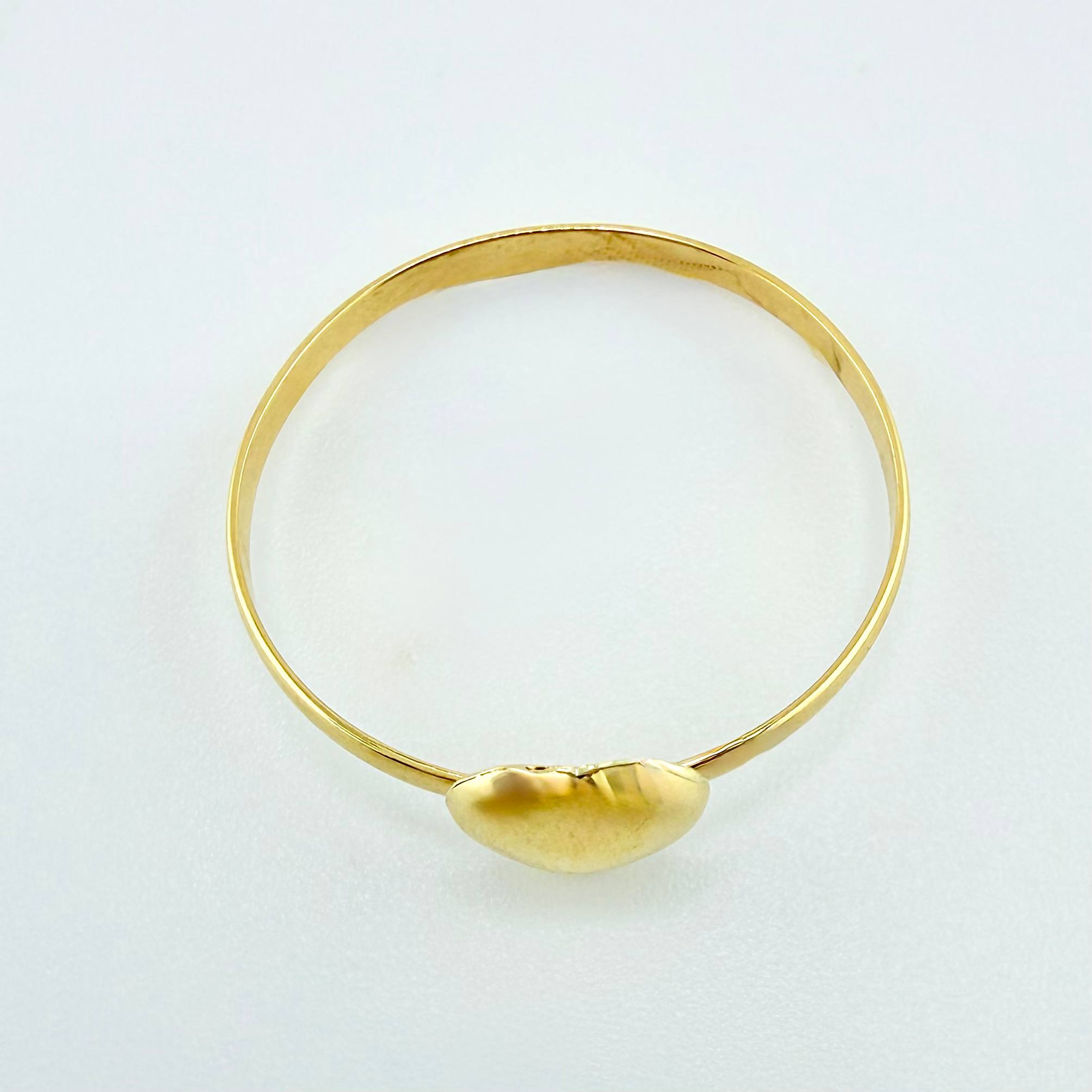 Anillo Corazón 0.75gr / T7 3/4 / Oro Amarillo 18K ©