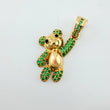 Dije Oso Mano Arriba 2.7gr / 1 in / Oro Amarillo 18K