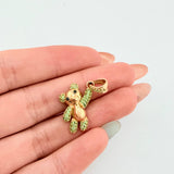 Dije Oso Mano Arriba 2.7gr / 1 in / Oro Amarillo 18K
