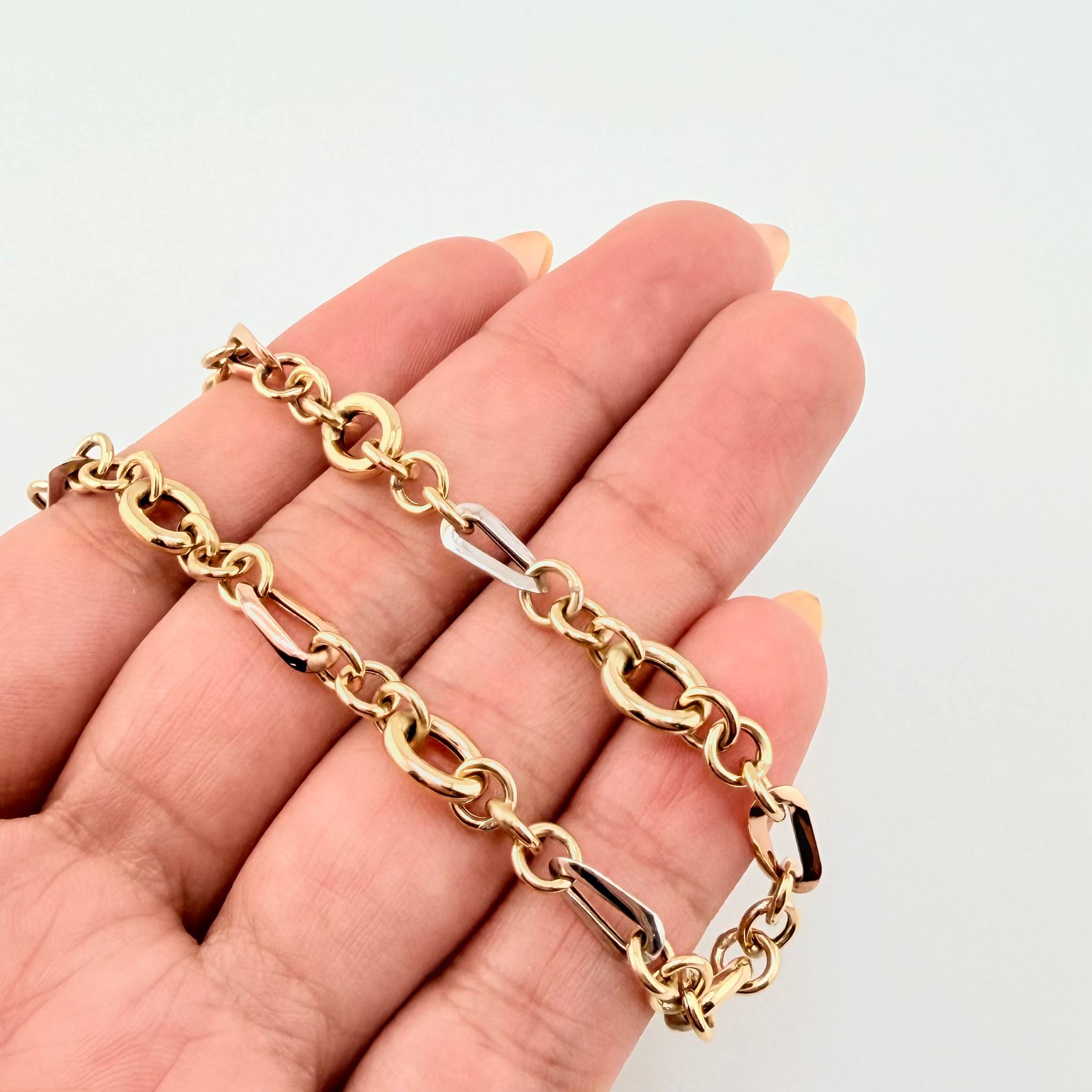 Pulso Aro Seguido 3.85gr / 7 1/2 in / 5mm Tres Oros +4 18K