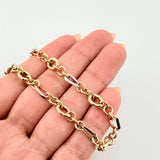 Pulso Aro Seguido 3.85gr / 7 1/2 in / 5mm Tres Oros +4 18K